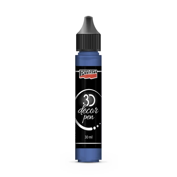 Pentart 3D dekortoll 30 ml - átlátszó turmalinkék