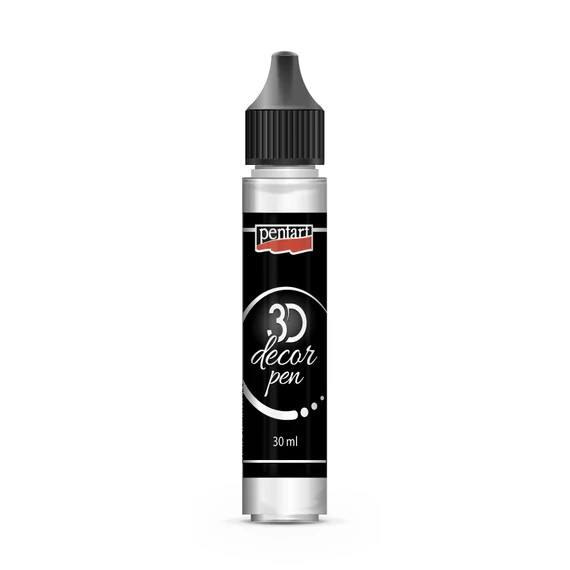 Pentart 3D dekortoll 30 ml - fehér