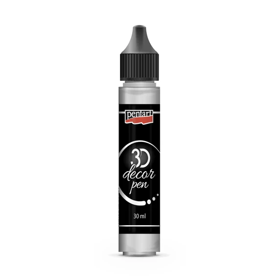 Pentart 3D dekortoll 30 ml - ezüst