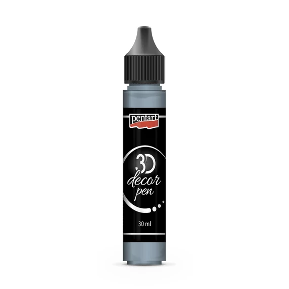 Pentart 3D dekortoll 30 ml - acélkék