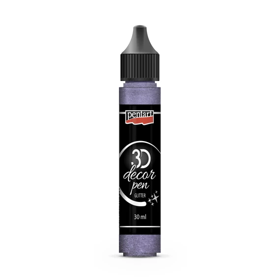 Pentart 3D dekortoll 30 ml - csillogó lilaezüst