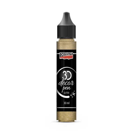Pentart 3D dekortoll 30 ml - csillogó arany