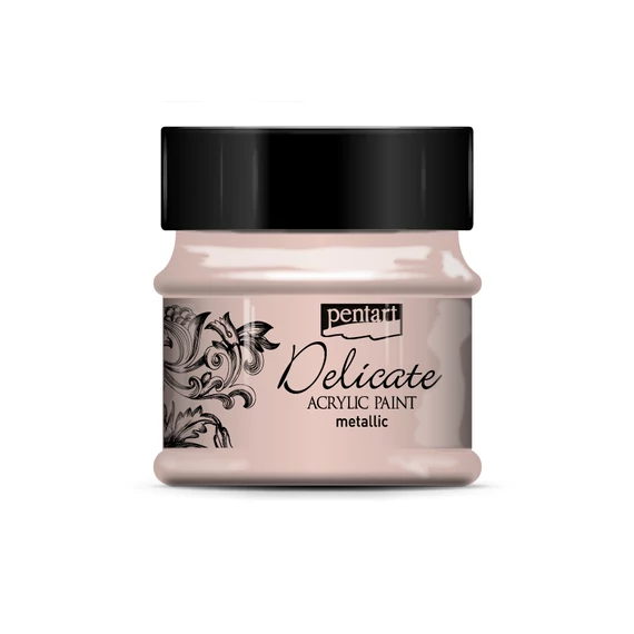Pentart Delicate metál akrilfesték 50 ml - rózsaarany