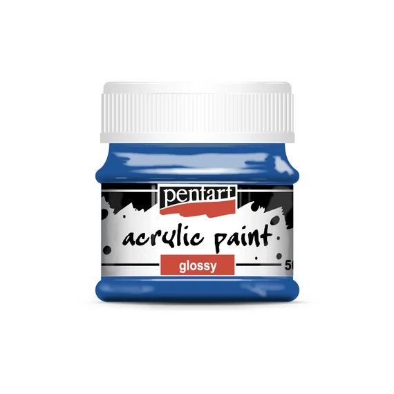 Pentart fényes akrilfesték 50ml - kék
