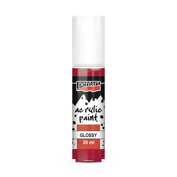 Pentart fényes akrilfesték 20ml - kármin