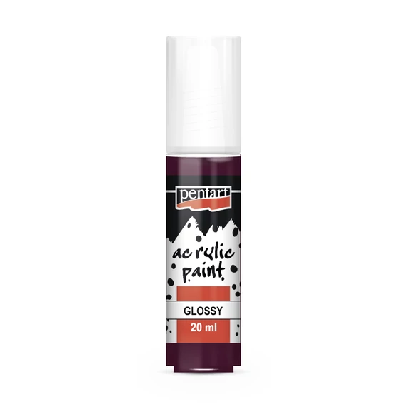 Pentart fényes akrilfesték 20ml - padlizsán