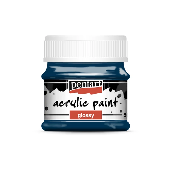 Pentart fényes akrilfesték 50ml - indigókék