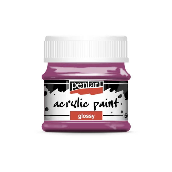 Pentart fényes akrilfesték 50ml - mályva