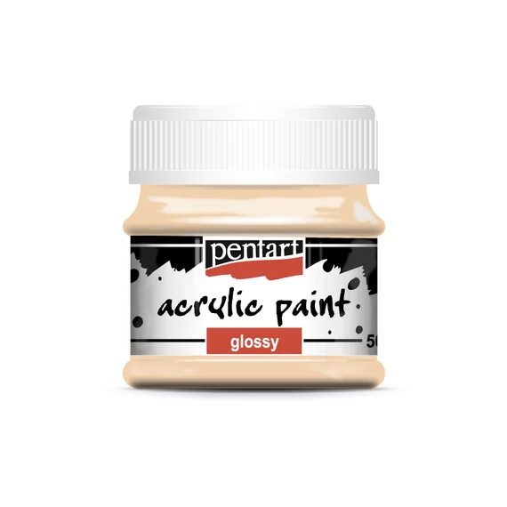 Pentart fényes akrilfesték 50ml - púderszín