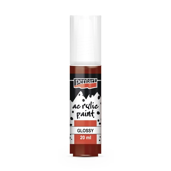 Pentart fényes akrilfesték 20ml - bordó