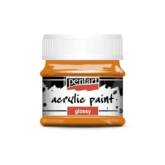 Pentart fényes akrilfesték 50ml - narancs