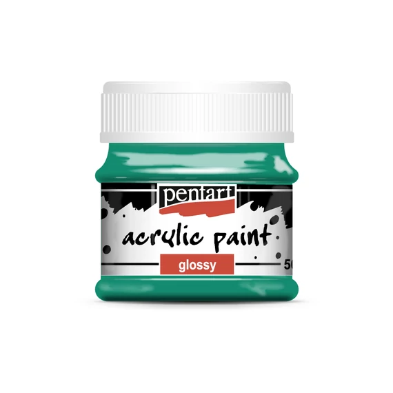 Pentart fényes akrilfesték 50ml - türkiz