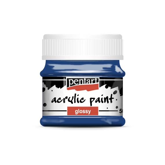 Pentart fényes akrilfesték 50ml - sötétkék