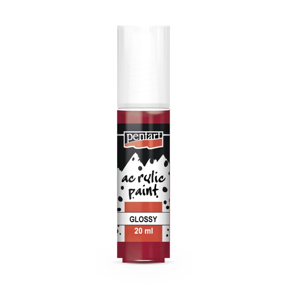Pentart fényes akrilfesték 20ml - vörösbor
