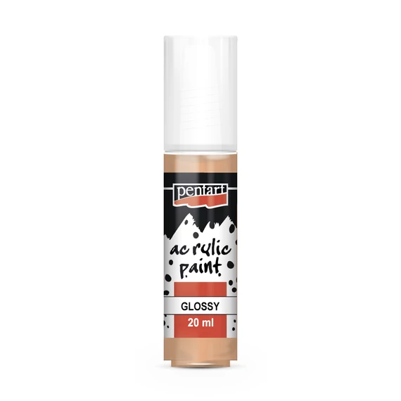 Pentart fényes akrilfesték 20ml - lazac