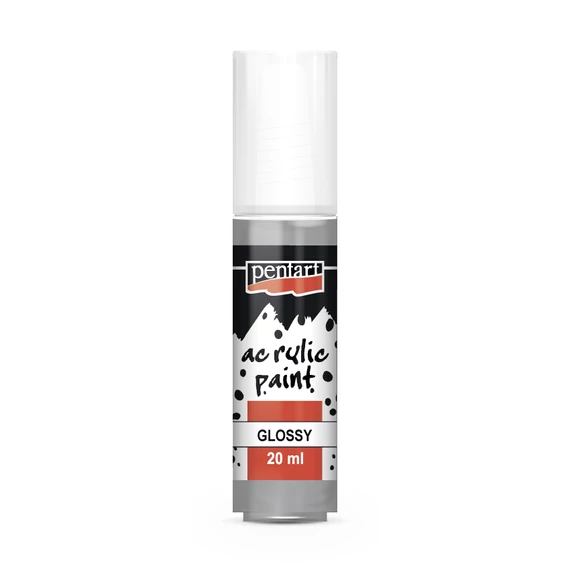 Pentart fényes akrilfesték 20ml - szürke