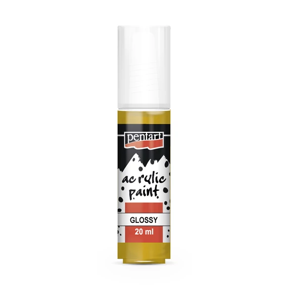 Pentart fényes akrilfesték 20ml - okker