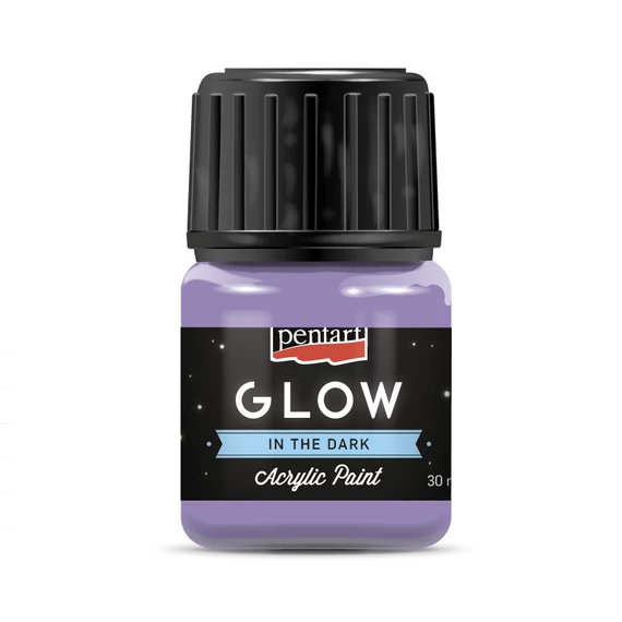 Pentart Glow sötétben világító akrilfesték 30 ml - lila