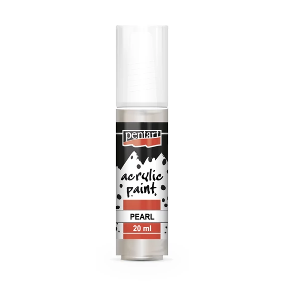 Pentart gyöngyház akrilfesték 20ml - fehér