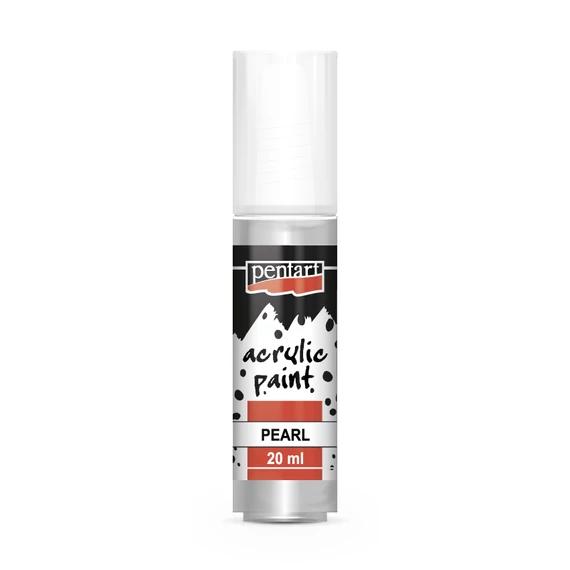 Pentart gyöngyház akrilfesték 20ml - ezüst