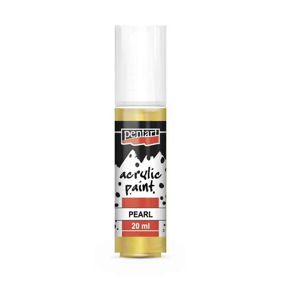 Pentart gyöngyház akrilfesték 20ml - sárga