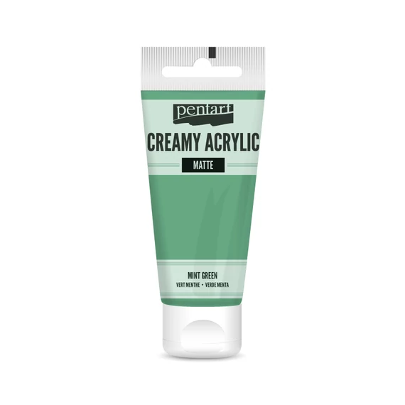 Pentart krémes matt akrilfesték 60 ml - mentazöld