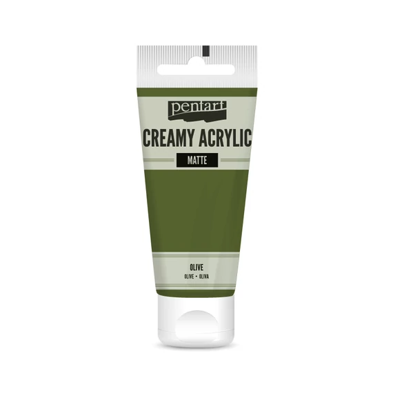 Pentart krémes matt akrilfesték 60 ml - oliva