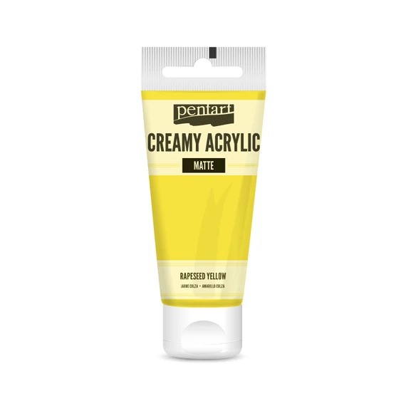 Pentart krémes matt akrilfesték 60 ml - repcesárga