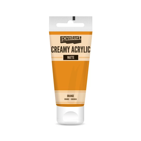Pentart krémes matt akrilfesték 60 ml - narancs