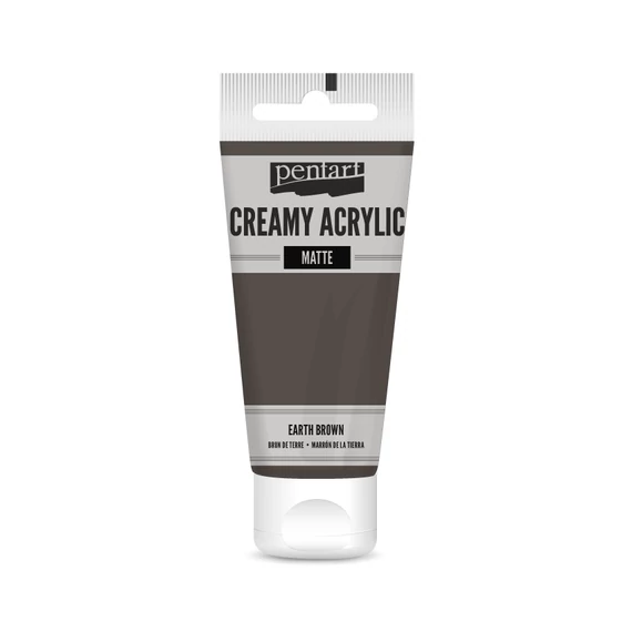 Pentart krémes matt akrilfesték 60 ml - földbarna