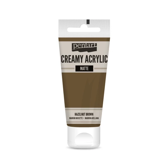 Pentart krémes matt akrilfesték 60 ml - mogyoróbarna