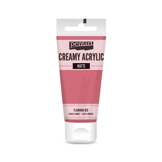 Pentart krémes matt akrilfesték 60 ml - flamingó