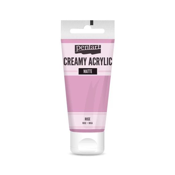 Pentart krémes matt akrilfesték 60 ml - rózsaszín