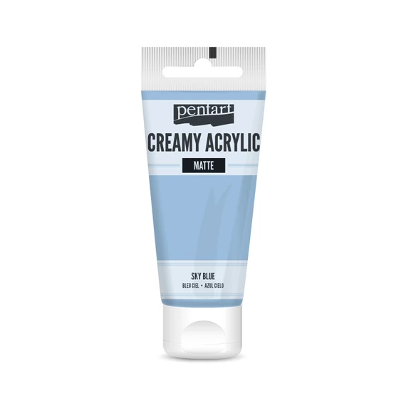 Pentart krémes matt akrilfesték 60 ml - égkék