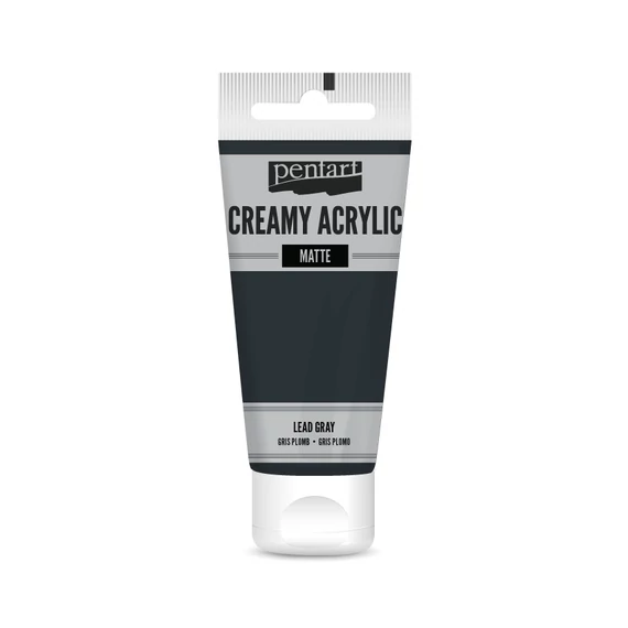 Pentart krémes matt akrilfesték 60 ml - fekete