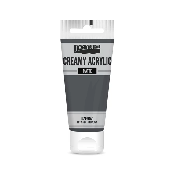 Pentart krémes matt akrilfesték 60 ml - ólomszürke