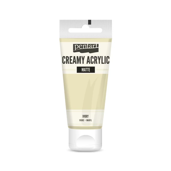 Pentart krémes matt akrilfesték 60 ml - elefántcsont