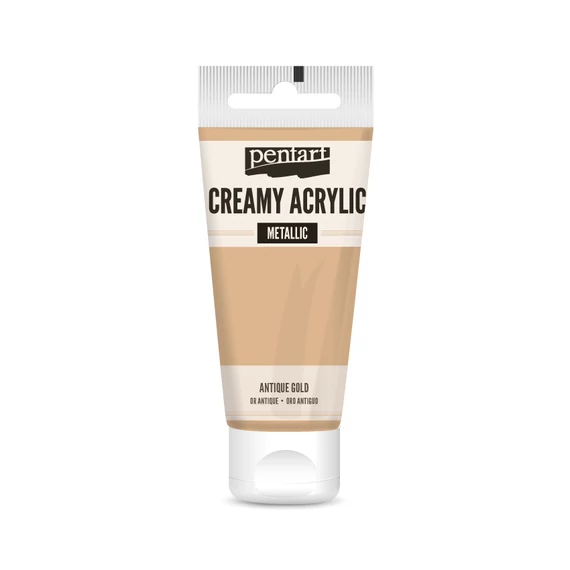Pentart krémes metál akrilfesték 60 ml - antikarany