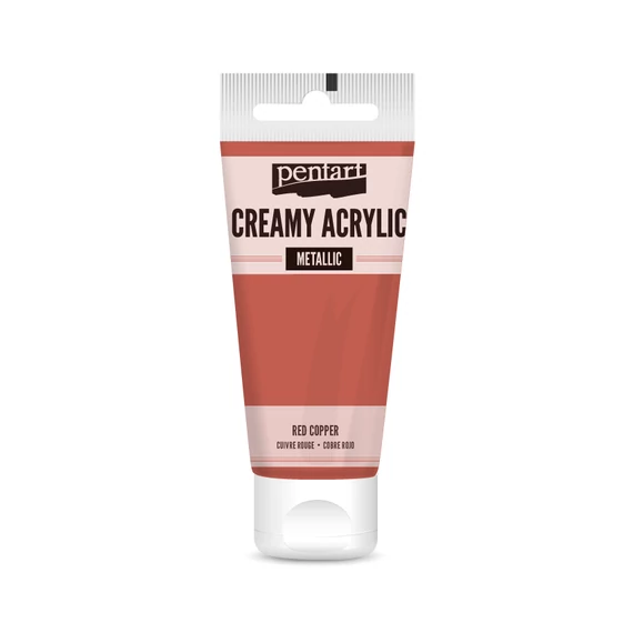 Pentart krémes metál akrilfesték 60 ml - vörösréz