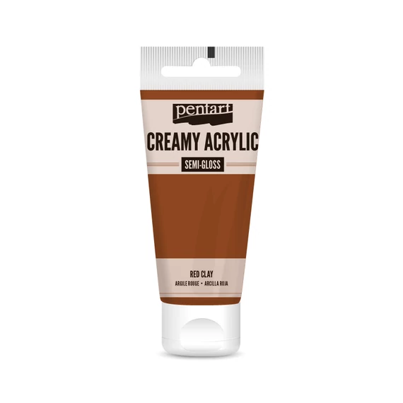 Pentart krémes selyemfényű akrilfesték 60 ml - vörösagyag