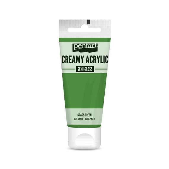 Pentart krémes selyemfényű akrilfesték 200 ml - fűzöld