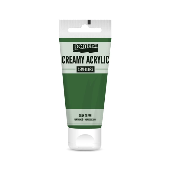 Pentart krémes selyemfényű akrilfesték 60 ml - sötétzöld