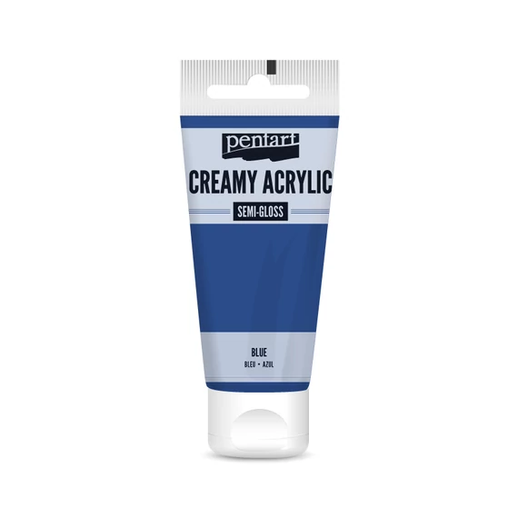 Pentart krémes selyemfényű akrilfesték 60 ml - kék