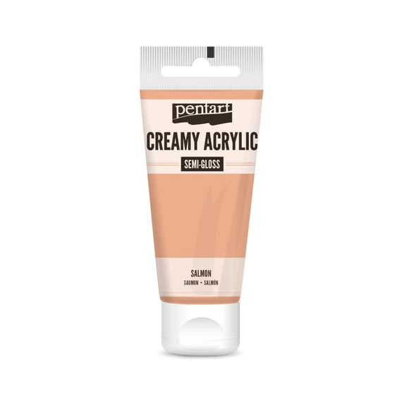 Pentart krémes selyemfényű akrilfesték 60 ml - lazac