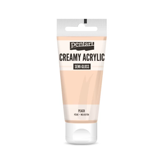 Pentart krémes selyemfényű akrilfesték 60 ml - barack
