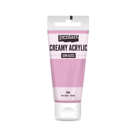 Pentart krémes selyemfényű akrilfesték 60 ml - pink