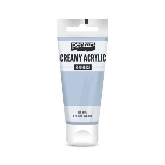 Pentart krémes selyemfényű akrilfesték 60 ml - jégkék