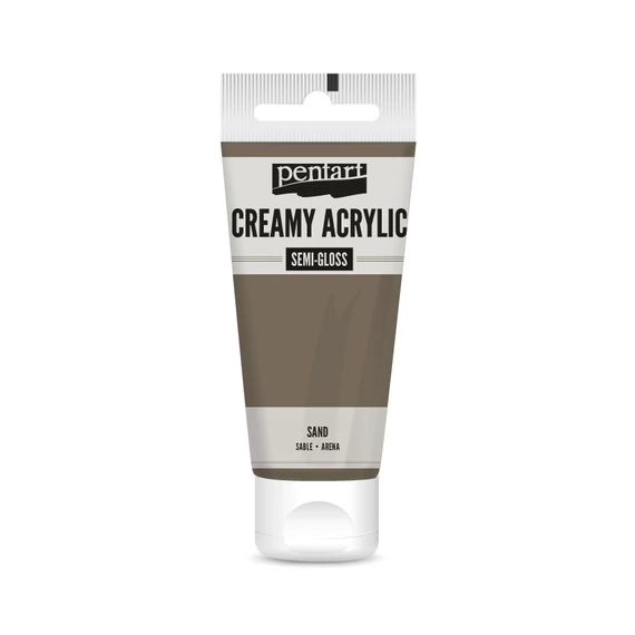 Pentart krémes selyemfényű akrilfesték 60 ml - homok