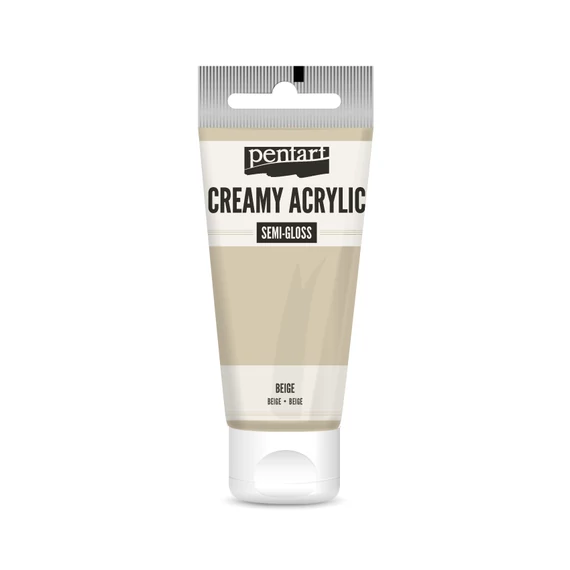 Pentart krémes selyemfényű akrilfesték 60 ml - bézs