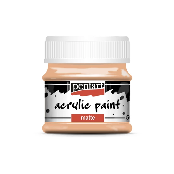 Pentart matt akrilfesték 50ml - lazac